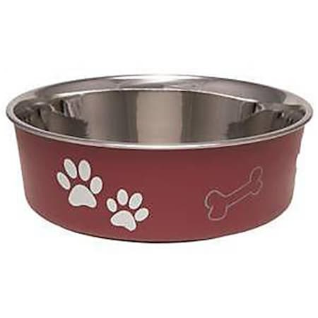 7414LM Bella Food Bowl, Merlot - Large